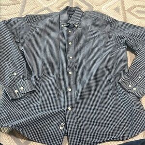 GAP Blue Gingham Casual Button Down Shirt